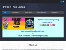 Tablet Screenshot of petronpluslubes.com